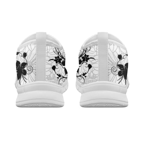 Jeiento Boho Floral Loafers for Women Slip on Shoes Flats Shoes Cozy Work Shoes4