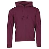 Capuche doublée. Fruit of the Loom - Premium Sweat - SS107M - Veste à Capuche - Homme - Rouge (Bordeaux) - Taille: L