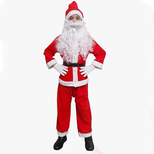 Image of Santa Clause Christmas Dress Costume For Girls & Boys, Santa caluse Costume for Kids