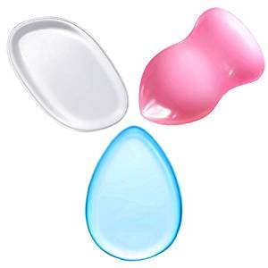 K-Beauty Makeup Sponges - Silicone Applicator set for Makeup, Concealer and Foundation (3 shapes)