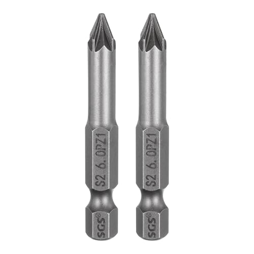 HARFINGTON 2pcs PZ1 Screwdriver Bit 1/4