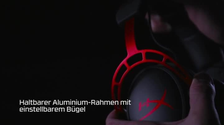 Bild 6 - HyperX Cloud Alpha Gaming Headset, Over-Ear, 50 mm Dual-Chamber-Treiber, Memory Foam, Aluminiumrahmen, abnehmbares Noise-Cancelling Mikrofon, 3,5 mm Klinke, PC/PS5/PS4/Xbox/Switch, Schwarz-Rot
