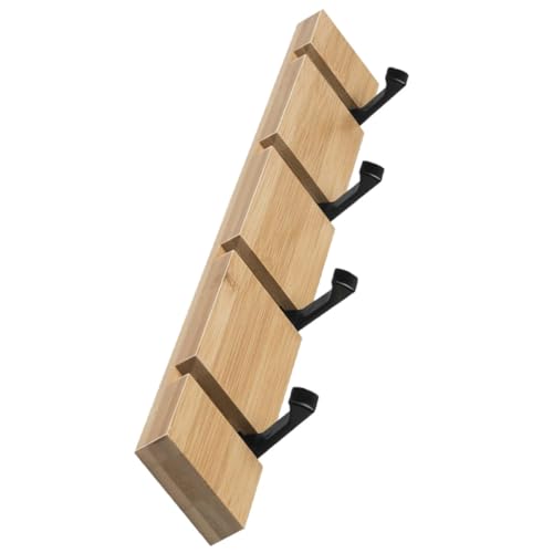 Perchero de pared Toddmomy con 4 ganchos de aluminio para colgar chaquetas 2