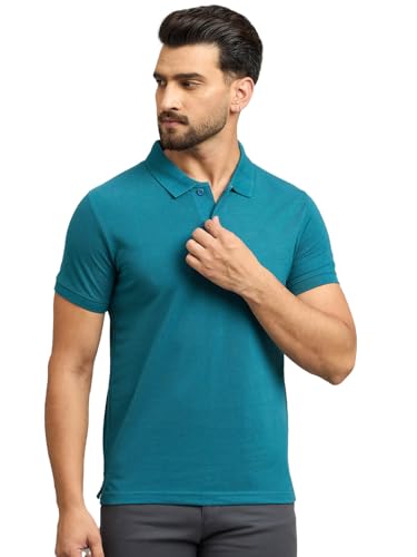 Image of Men's Half Sleeve Solid Cotton Polo T-Shirt | Premium Soft Fabric