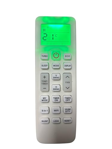 Image of Ac Remote Control Compatible For Lloydd Ac Remote /Lloyd Split Ac Remote /Lloyd Window Ac Remote (Model 6), White