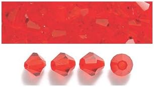 Miniatura 2 de PRECIOSA Diamante de cristal checo de 0.157 incuentas de bicona, Siam claro, 144 piezas