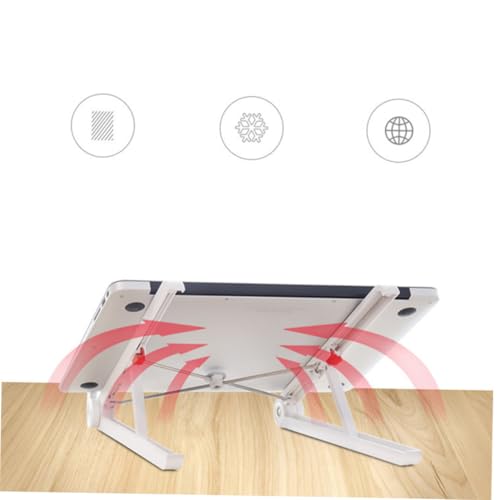 Soporte portátil plegable para laptop Toddmomy blanco miniatura 5