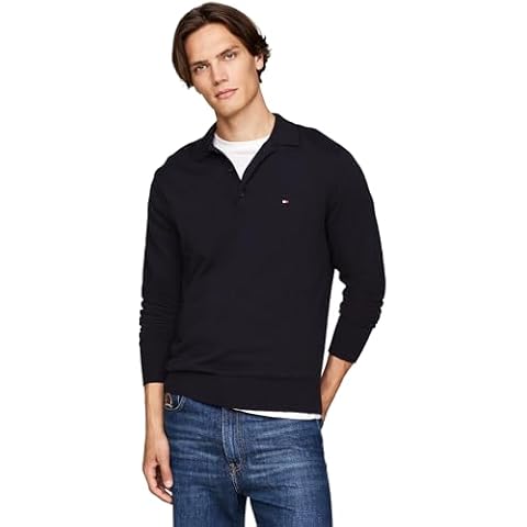 Tommy Hilfiger Men's Cashmere Polo Sweater Cover