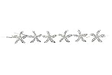 Set of 6 Starfish Sea Star Rhinestone Crystal Hair Pins H032