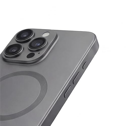 Image of amazon basics Premium Mag-Safe Case for iPhone 13 Pro Max | Shockproof & Anti-Scratch Cover | Soft Silicone with Wireless Charging | Camera Lens Guard - Gray