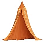 Mosquito Net Canopy, Dome Princess Bed Canopy Reading Playing Tents for Childrens Indoor Outdoor Games House Kids Room Decoration 240CM / 94.5IN by Frideko (Caramel Colour)