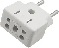 Adaptador De Tomada Universal 3 Pinos Benjamin 10A/20A Para 2 e 3 Pinos Bivolt 110V/220V Para Secadores Chapinhas Air Fryer