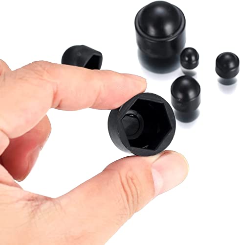 145 pcs screws bolt covers caps hex head dome bolt covers plastic bolt caps screw caps covers hexagonal screw bolts cover protection caps for matching m4 m5 m6 m8 m10 m12