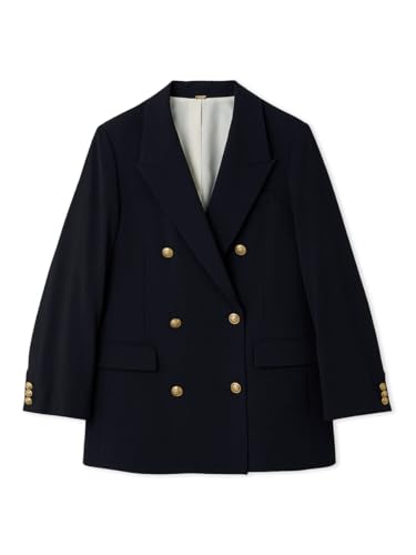 [ミラオーウェン] 金釦ダブルブレストロングブレザー 09WFJ254139 レディース DNVYのサムネイル