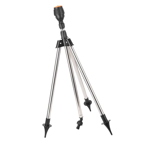Aspersor Trípode Giratorio 360° Ajustable Aspersor de Aleación de Aluminio para Césped y Patio