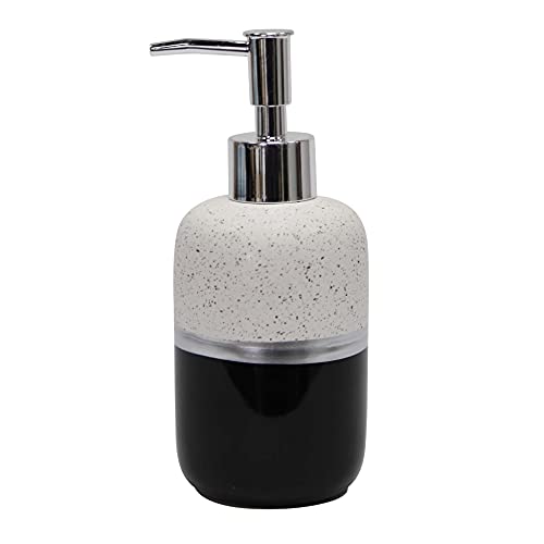 Douceur d'Intérieur Distributeur Savon (0) 7 x 17 CM CERAMIQUE Imprimee Skyline Noir