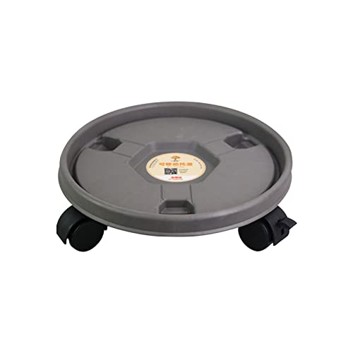 with Wheels, 23CM Heavy Duty Plant Pot Trolley with Brake Wheels, Plant Pallet Caster with Wheels, Plant Pot Stand, Plant Roller Base Flower Pot Mover for Indoor Outdoor Home Garden