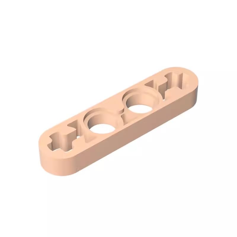 32449 Technic Beam 1X4 Thin 50 Pieces High-Precision MOC Building Bricks Replacement Parts Compatible with Lego bricks GDS-690 Light Flesh โ image 1