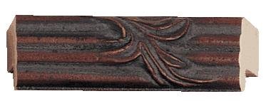 Picture Frame Moulding (Wood) 100ft Bundle - Traditional Walnut Finish - 0.5