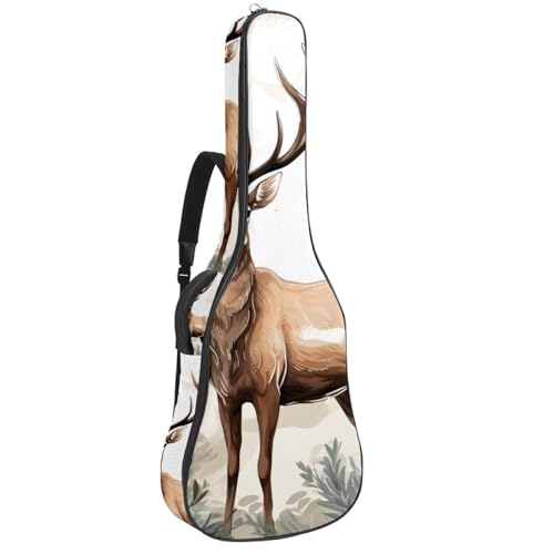 Étui pour guitare acoustique étanche résistant aux chocs housse 42.9x16.9x4.7 in
