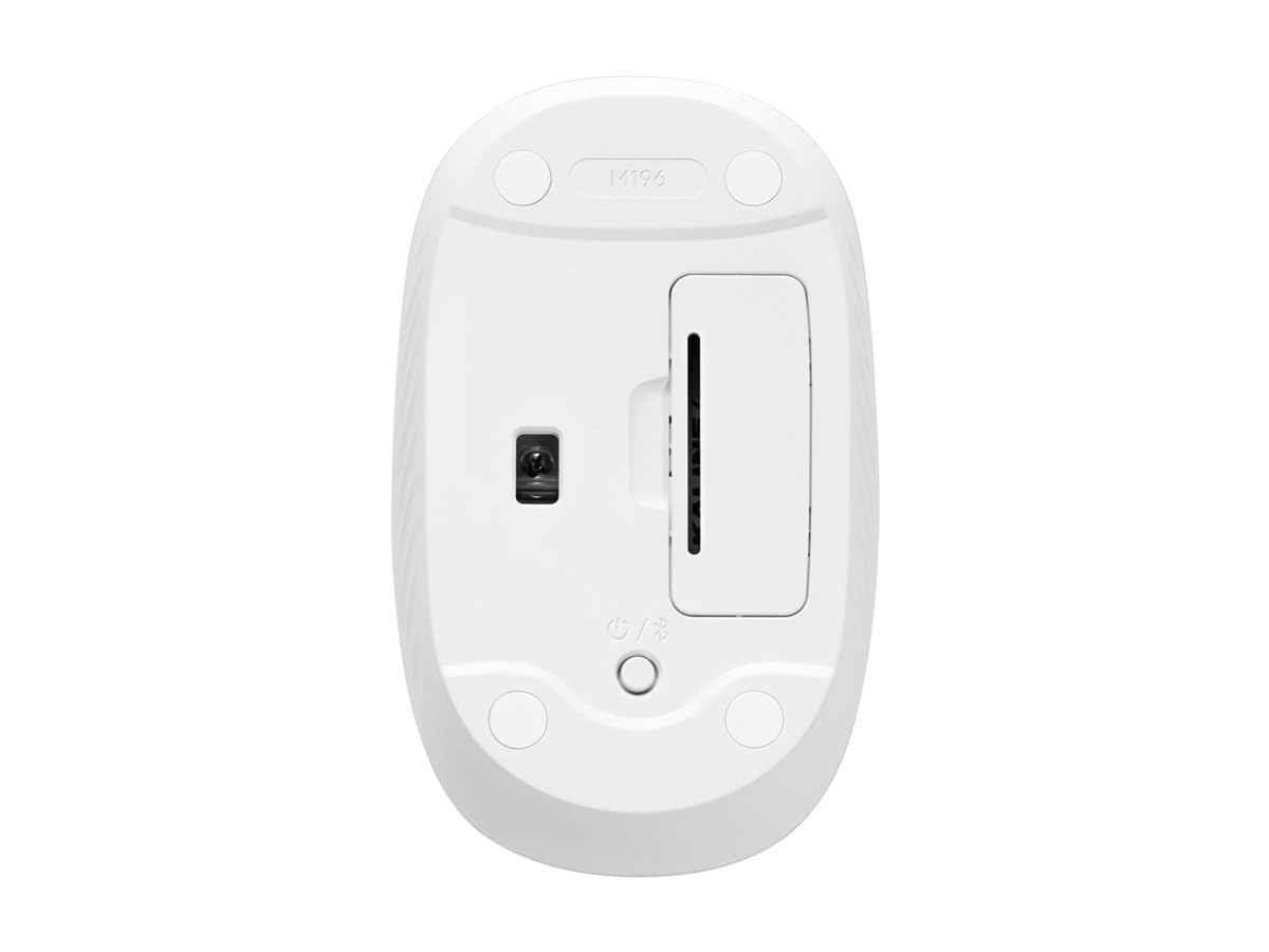 Logitech M196 Bluetooth bezprzewodowa mysz, kompaktowa i przenośna mysz do laptopów, tabletów, 12-miesięczna bateria, płynne śledzenie ruchu, kompatybilna z komputerami PC i Mac, Windows i macOS
