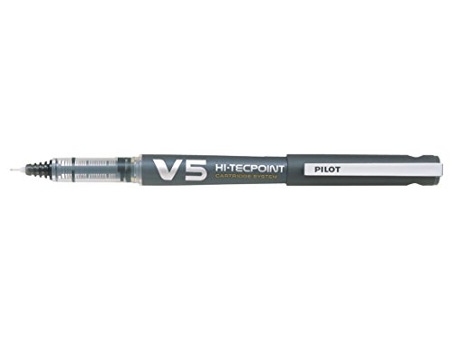 Image of Pilot V5 Cartridge System Liquid Ink Rollerball, 0.5 mm Tip Single Pen with 3 Free Refills - Black