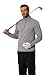 COOFANDY Mens Golf Pullover Sweater Long Sleeve Fleece Lined Running Shirt for Athletic Workout Light Grey