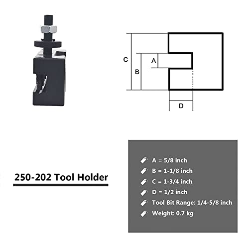 Portaherramientas Rápido Cambio para Torno 10-15 pulgadas miniatura 2