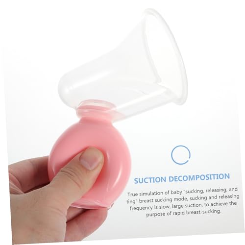 2 sets extractor manual de leche para madres portátil miniatura 4