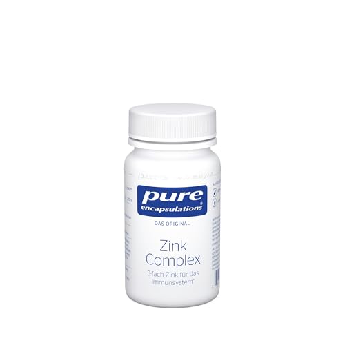 Pure Encapsulations - Zink Complex - 3-fach Zink zum Immunsystem Stärken - Unterstützung normaler Sehkraft und Haut Haare & Nägel - Hohe Bioverfügbarkeit - 60 vegane Kapseln