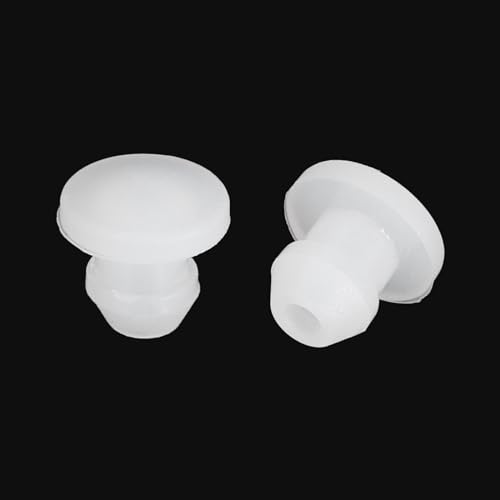 Image of MECCANIXITY Silicone Snap in Locking Hole Plugs Rubber Panel Seal Cover Flush Type Panel Round for Kitchen Rubber Bulkheads Waterproof Sealing Plugs 4.5mm /0.18 Inch Dia Transparent,Pack of 30