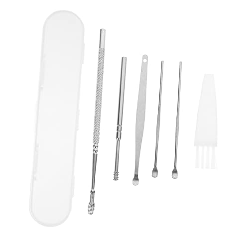 SAFIGLE 4 Pack Spiral Ear Set Ear Wax Removal Stainless Steel for Adults Boys and Girls