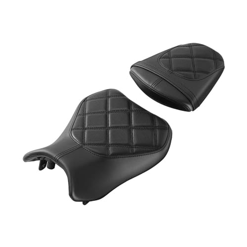 Siège de moto pour Suzuki GSXR 600 et 750 de 2011 à 2024 selle passager conducteur noire