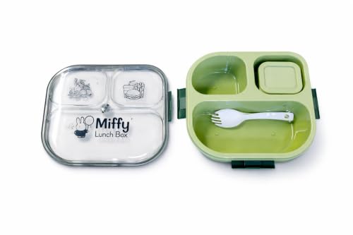 Image of Premium 3 Compartment Lunch Box with Spoon & Sauce Cup