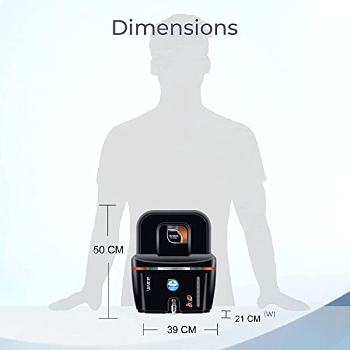 Image of AQUA D PURE RO Water Purifier with UV, UF & TDS Controller for home, 12 Liter, Best for Home and Office (‎S75 Vince Covered Copper Alkaline)