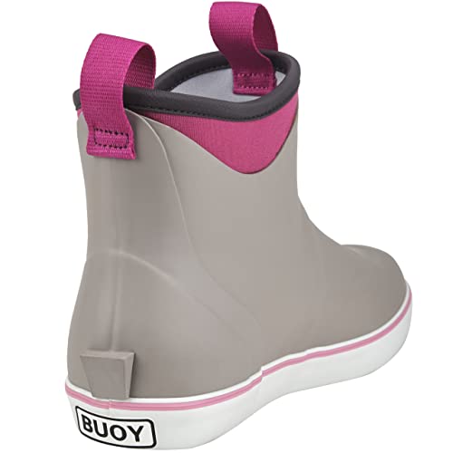 Image of Buoy Boots Women's Waterproof Ankle Rain Boots, Rubber Deck & Fishing Boots