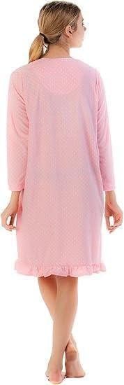 Image of Casual Nights Women's Cozy Long Sleeve Fleece Nightgown