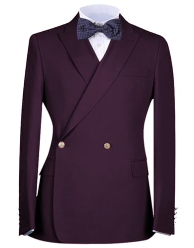 Mens Tuxedo Jackets Slim Fit Suit Blazer for Men Double Breasted Homecoming Prom Suit Separate Blazer