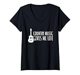 Photo Gallery donna country music gives me life quote maglietta con collo a v Photo Gallery donna country music gives me life quote maglietta con collo a v
