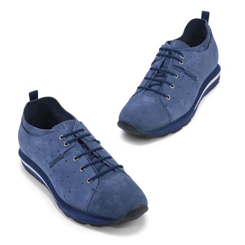 Image of Woodland Men Paris Jeansblue Casual Shoes