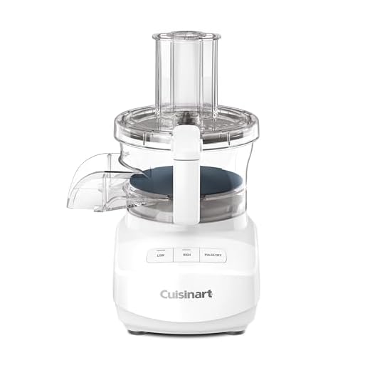 Cuisinart 9-Cup Continuous Feed Food Processor with Fine and Medium Reversible Shredding and Slicing Disc, Universal Blade, Continuous-Feed Attachment, and In-Bowl Storage (White)