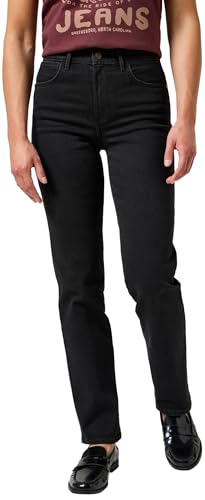Jeans straight Wrangler femme en toile premium coupe droite durable