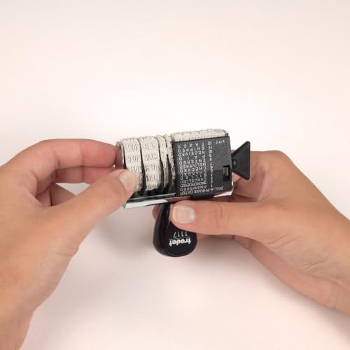 Trodat Classic 1117 – Datumsstempel mit Wortband, Deutsche Monate, Abdruck ca. 6 x 56 mm