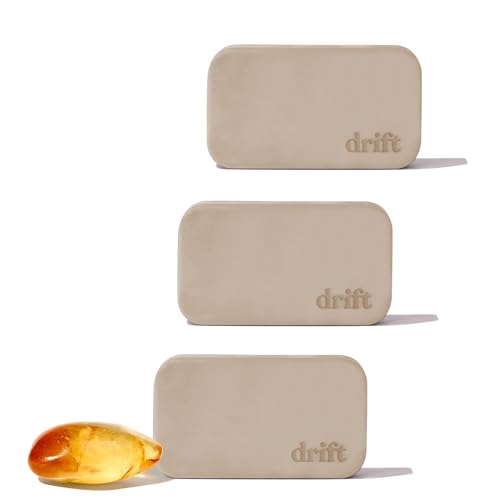Image of Drift Car Air Freshener - The Original Stone Air Freshener - Car Odor Eliminator - Long Lasting Scent - Metal Clip - Essential Oils - Clean Ingredients - Amber Scent 3 Pack Refill - NO CLIP INCLUDED