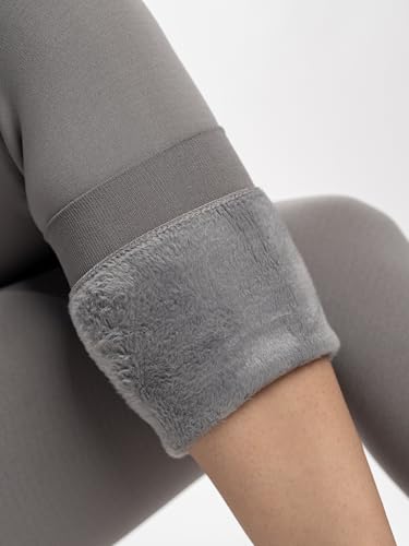 Image of Theater Fur Opaque Stockings for Women | Fleece Lined Free Size Full Length Stretchable and Warm Tights with Soft Comfortable Waistband