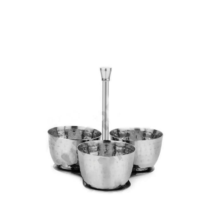 KEK Steel Fruit bakest Celebrate Festival inc Copper Stainless Steel Chutney/Pickle Stand, for Home