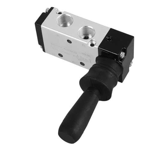 STOBAZA Pneumatic Manual Control Valve Durable Hand Lever Air Valve for Efficient Control Strong Load Bearing Capacity Wear Resistant Mechanical Design Easy Manual Switching