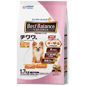 ユニチャーム ベストバランス ふっくら仕立て チワワ用 10歳以上用 1.7kg×4個入