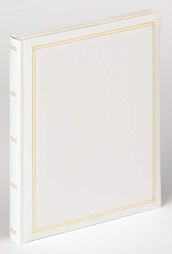 Walther Design Album Photo Blanc Album Autocollant Album Autocollant en Similicuir avec gaufrage, Monza SK-124-W