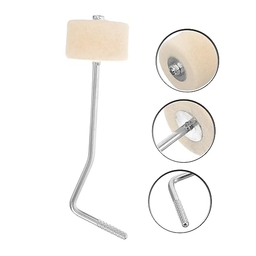 Accesorio de pedal para bombo de batería con fieltro y mazo miniatura 6